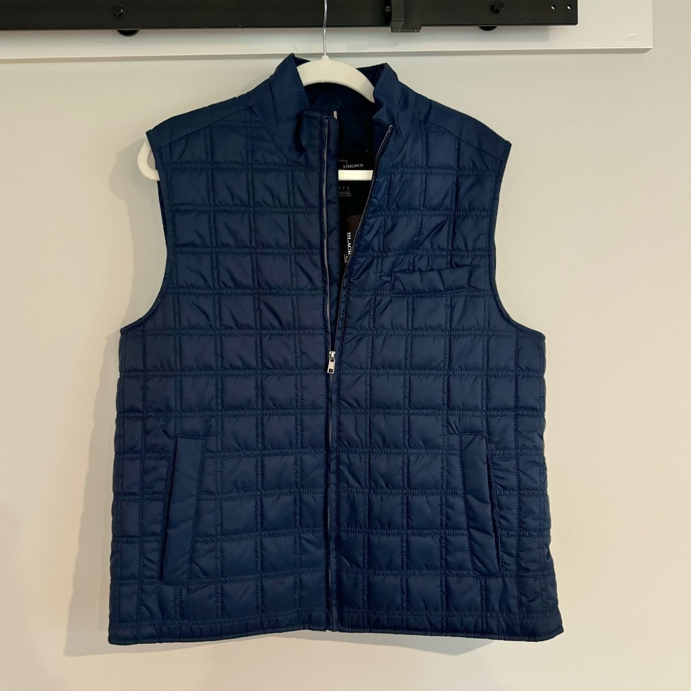 NWT J Crew Black Brown 1826 Vest